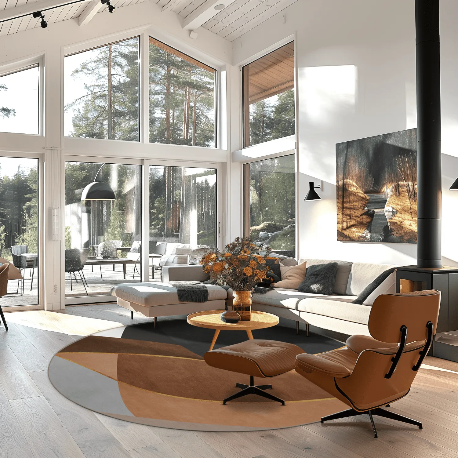 Rund matta - Hazel (multi)