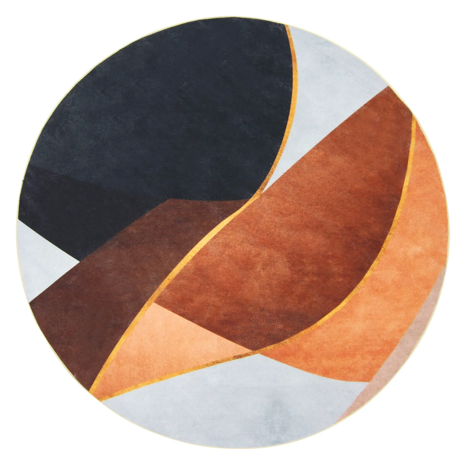 Rund matta - Hazel (orange/multi)