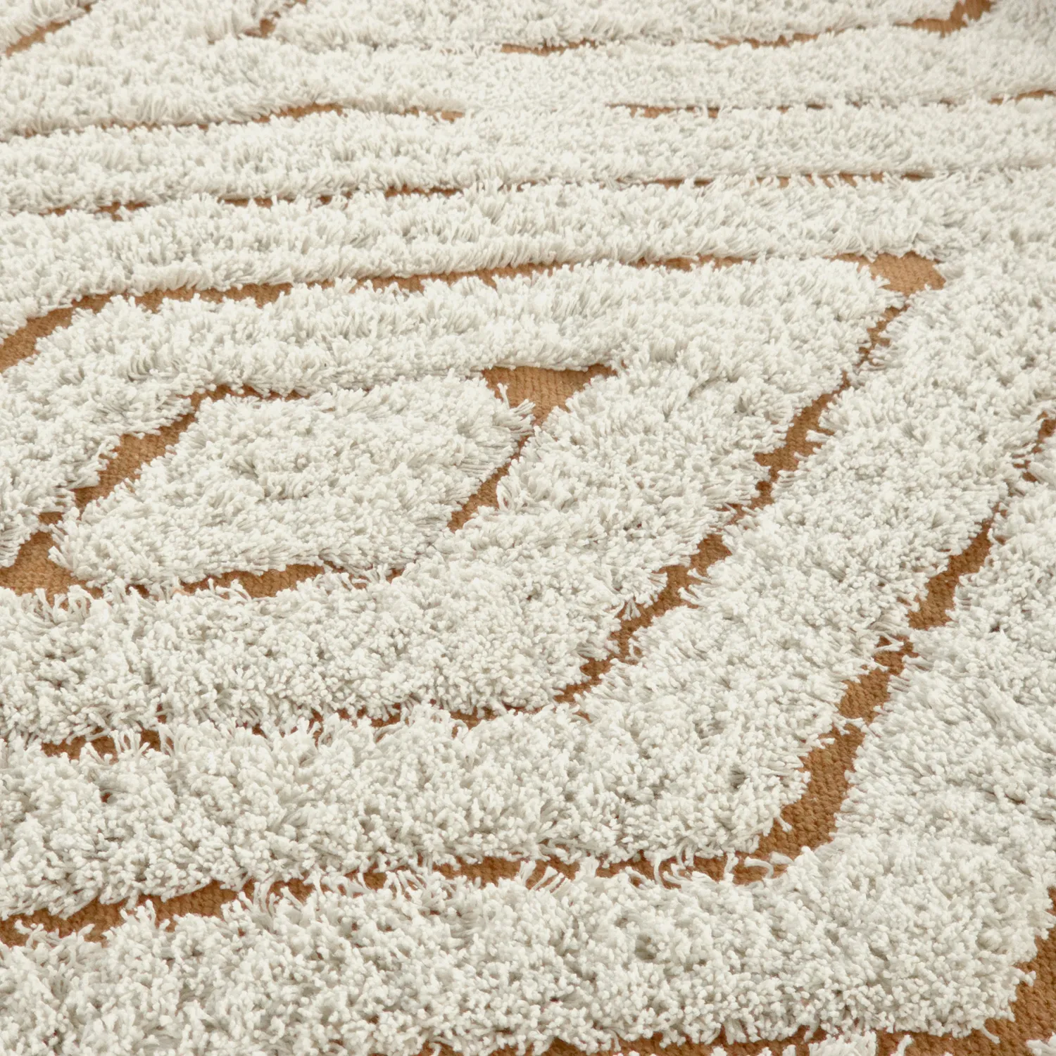 Ryamattor - Holwell Natural Cotton Shaggy (offwhite/brun)
