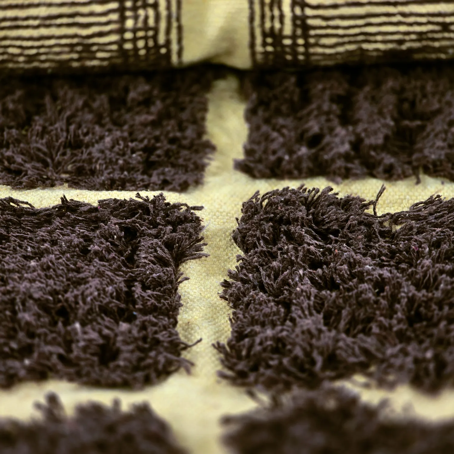 Ryamattor - Ikara Natural Cotton Shaggy (brun)