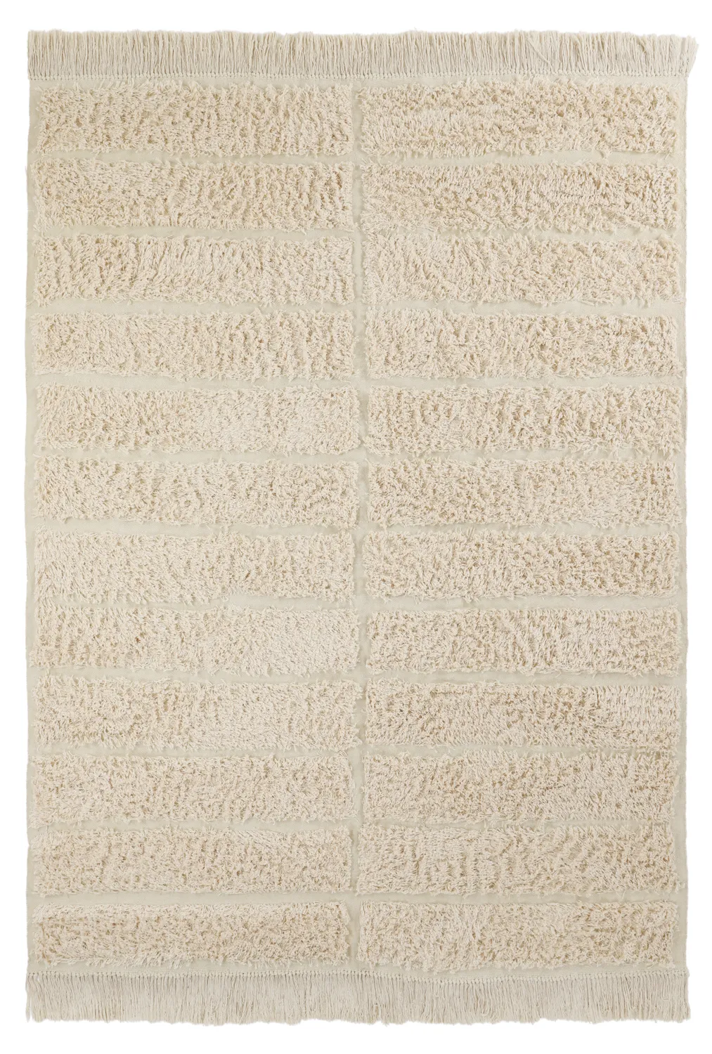 Ryamattor - Ikara Natural Cotton Shaggy (creme)
