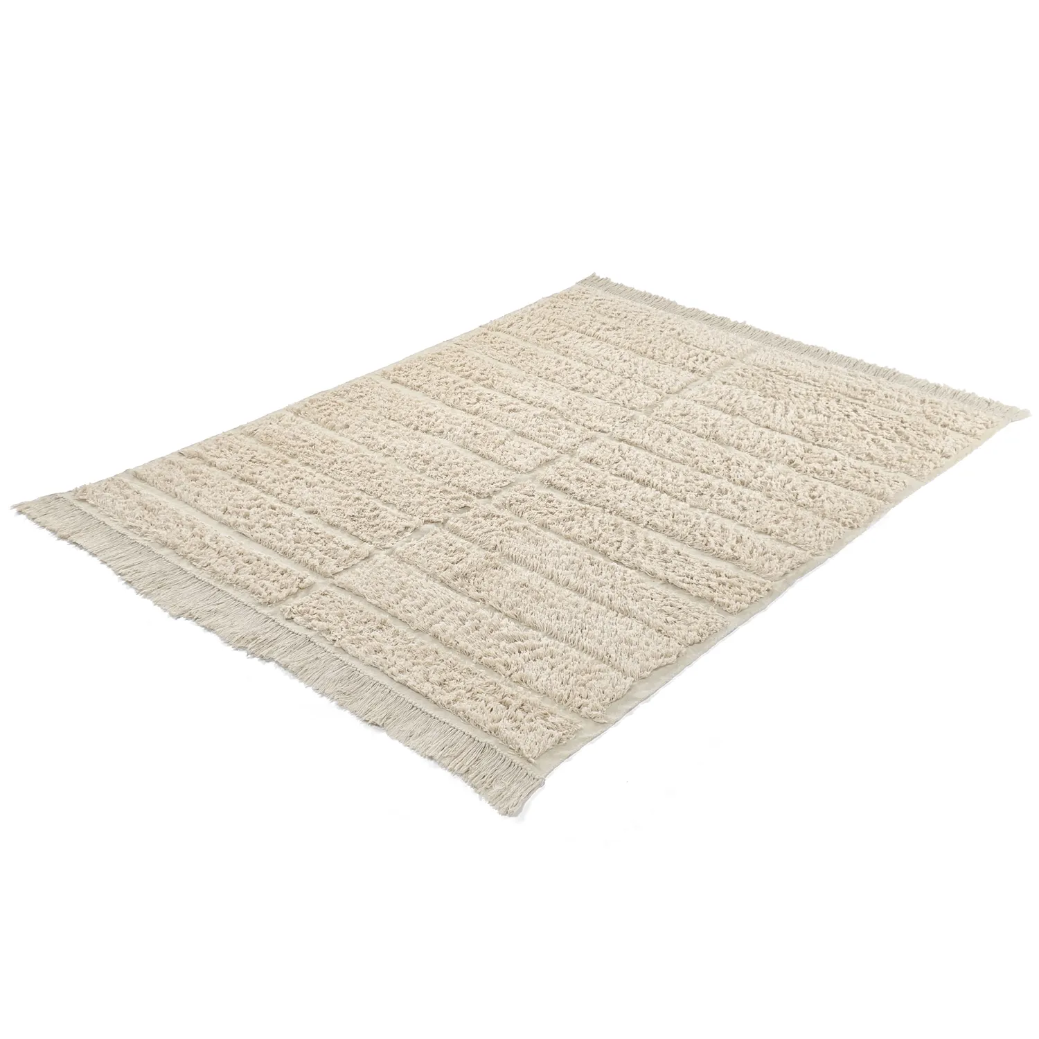 Ryamattor - Ikara Natural Cotton Shaggy (creme)