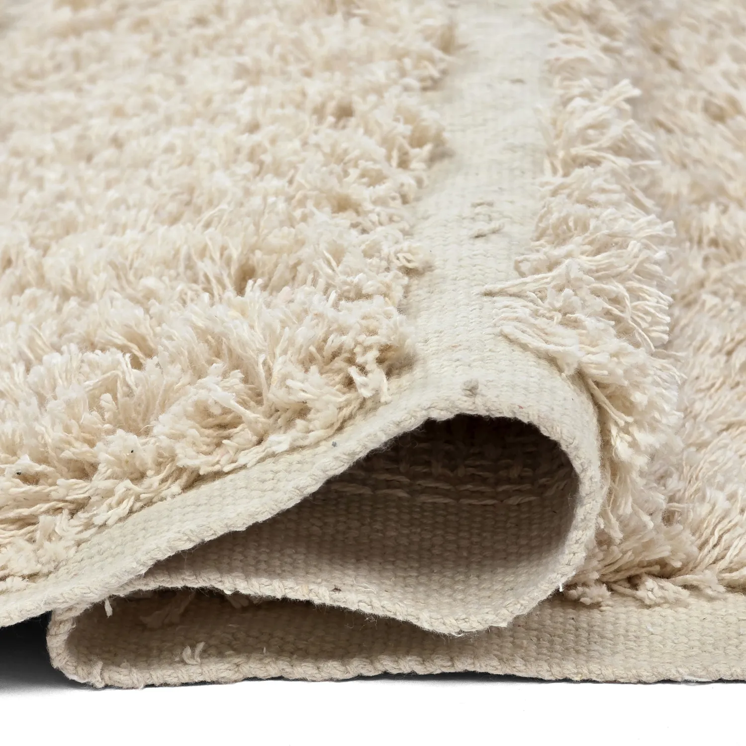 Ryamattor - Ikara Natural Cotton Shaggy (creme)