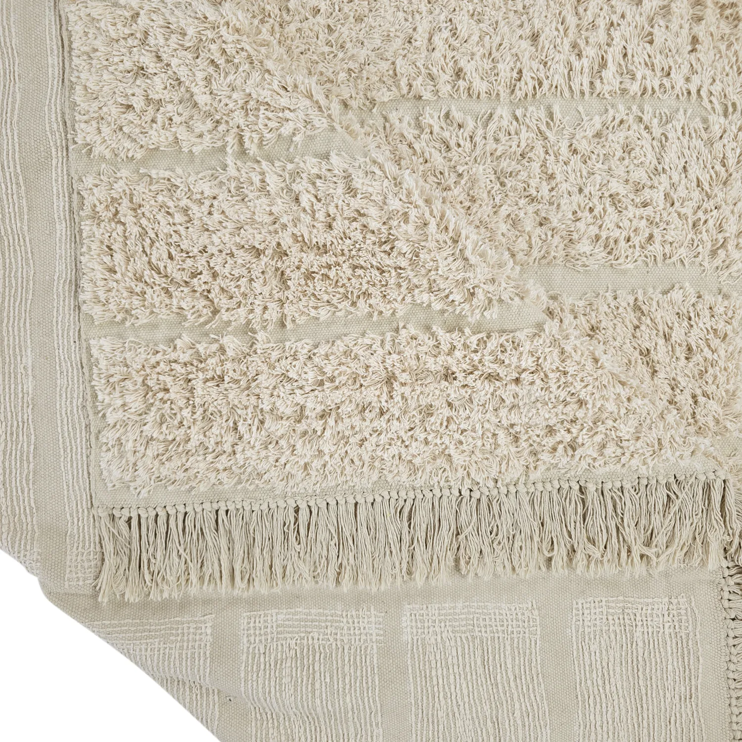 Ryamattor - Ikara Natural Cotton Shaggy (creme)