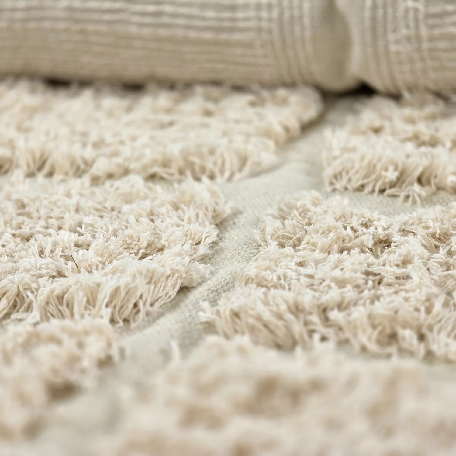 Ryamattor - Ikara Natural Cotton Shaggy (creme)