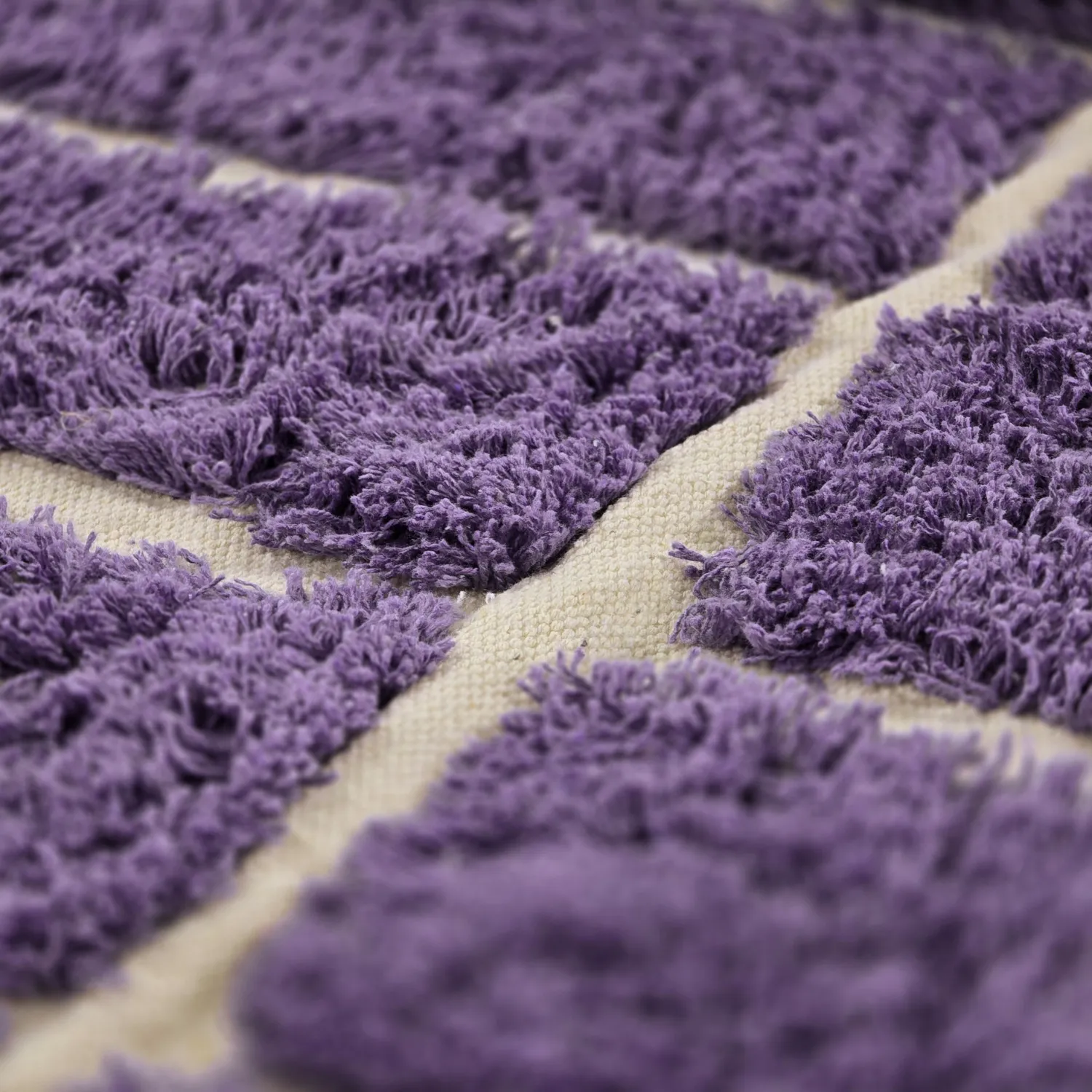 Ryamattor - Ikara Natural Cotton Shaggy (lila)