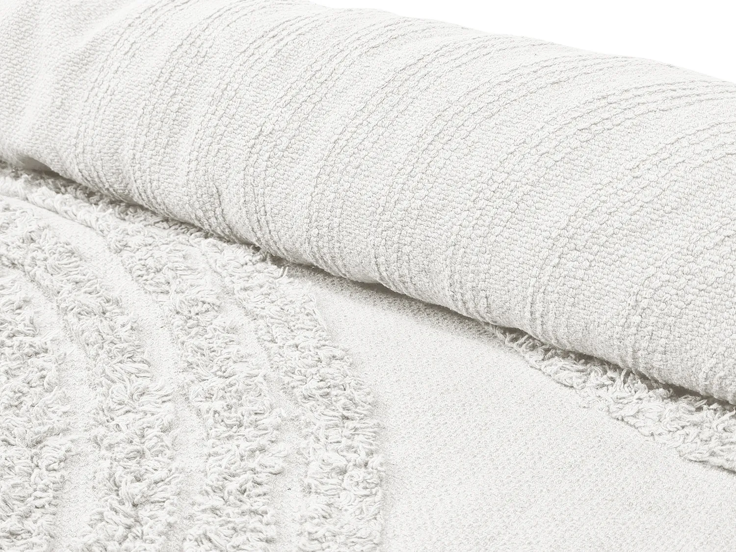 Rund matta - Jovie Natural Cotton Shaggy (offwhite)