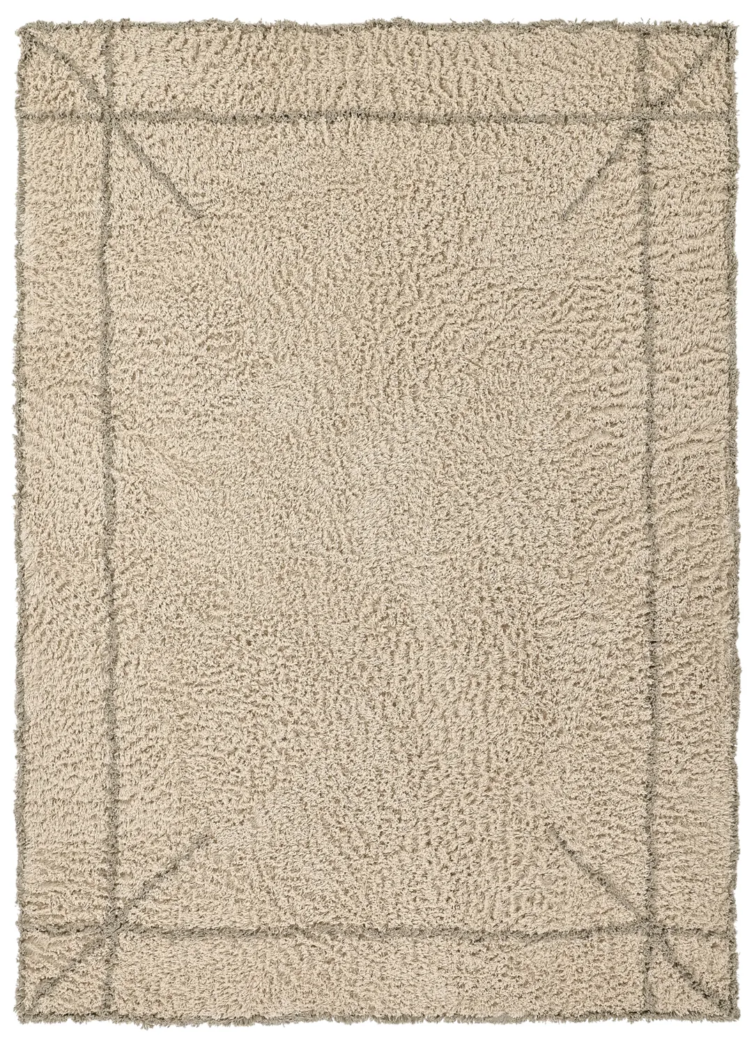 Ryamattor - Kairi Natural Cotton Shaggy (beige/taupe)