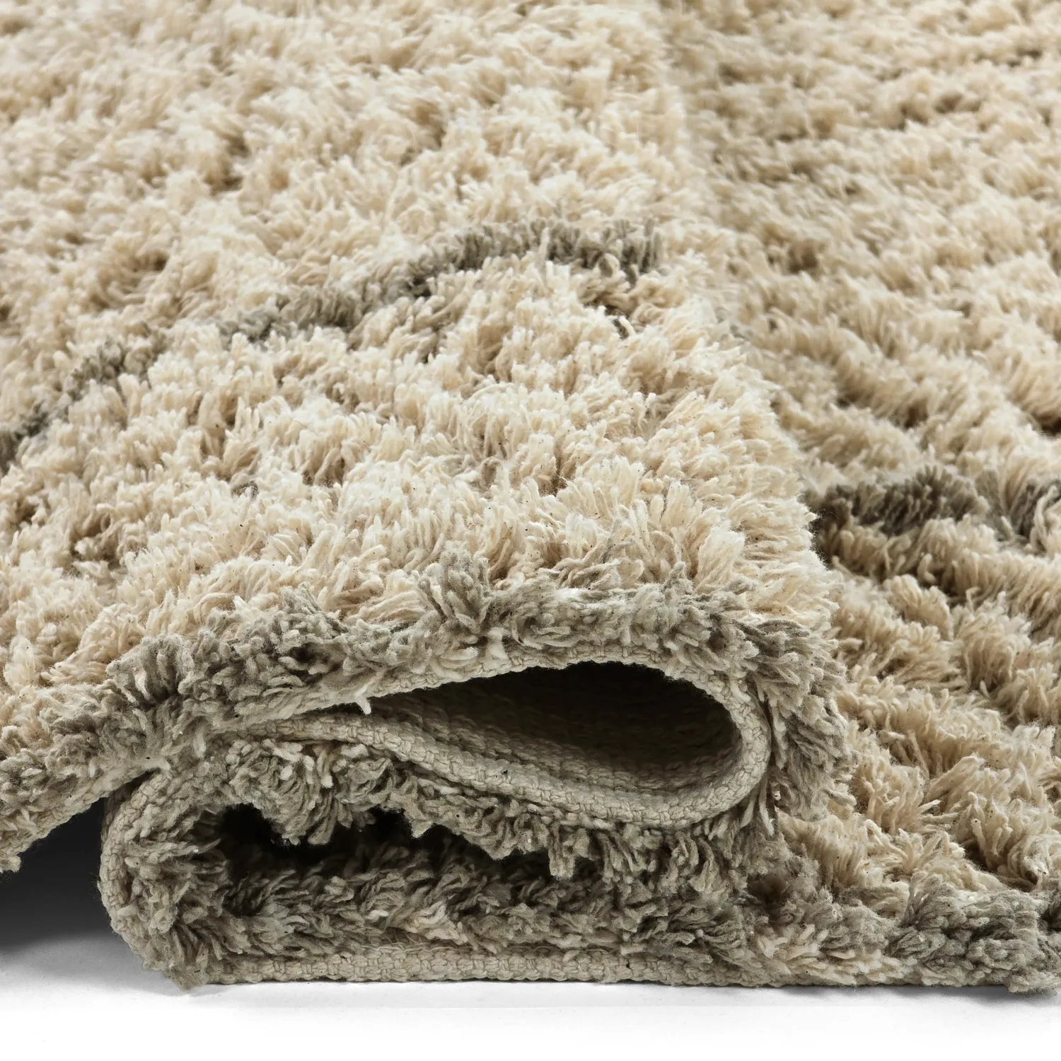 Ryamattor - Kairi Natural Cotton Shaggy (beige/taupe)