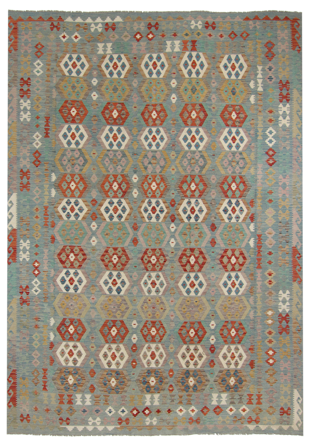 Orientalisk kelimmatta 356 x 256 cm (Storlek: 356 x 256 cm)
