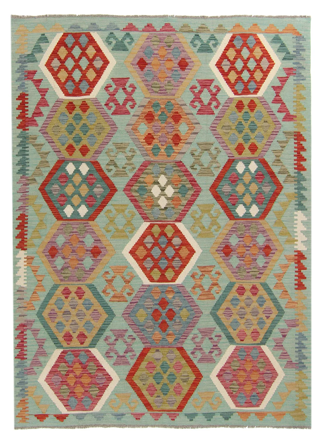 Orientalisk kelimmatta 199 x 146 cm