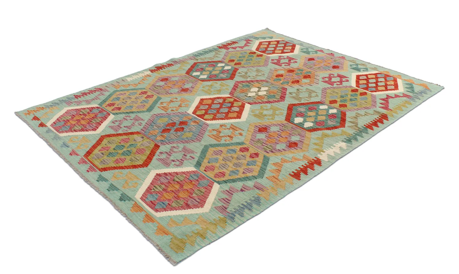 Orientalisk kelimmatta 199 x 146 cm