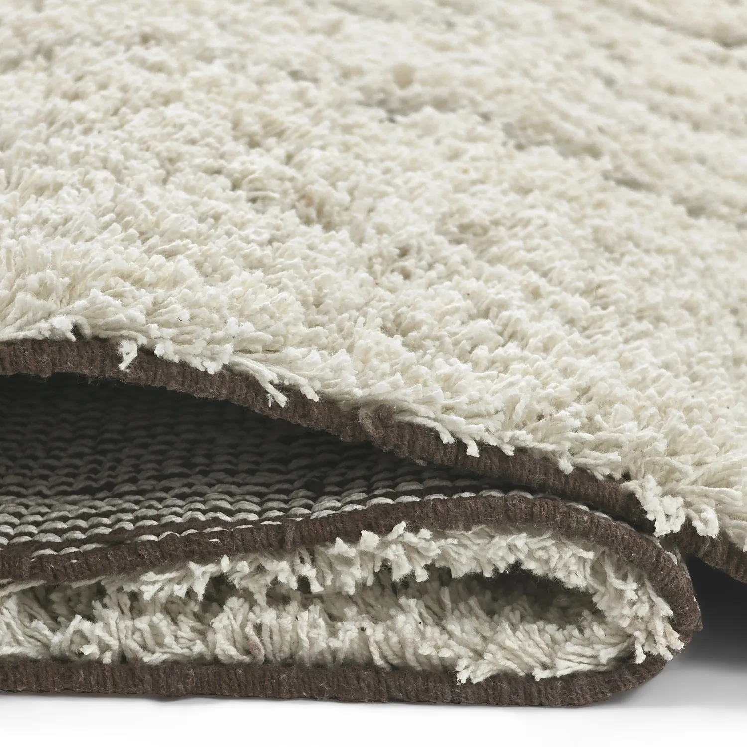 Ryamattor - Kindon Natural Cotton Shaggy (offwhite/brun)