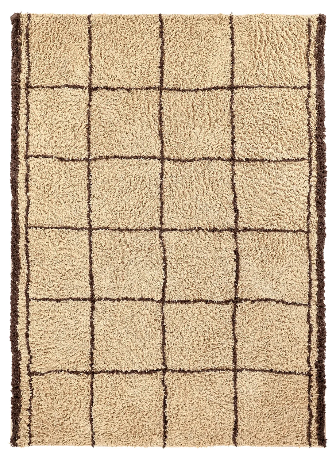 Ryamattor - Lana Natural Cotton Shaggy (beige/brun)