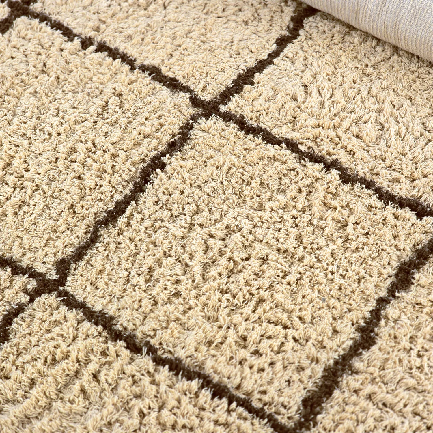 Ryamattor - Lana Natural Cotton Shaggy (beige/brun)