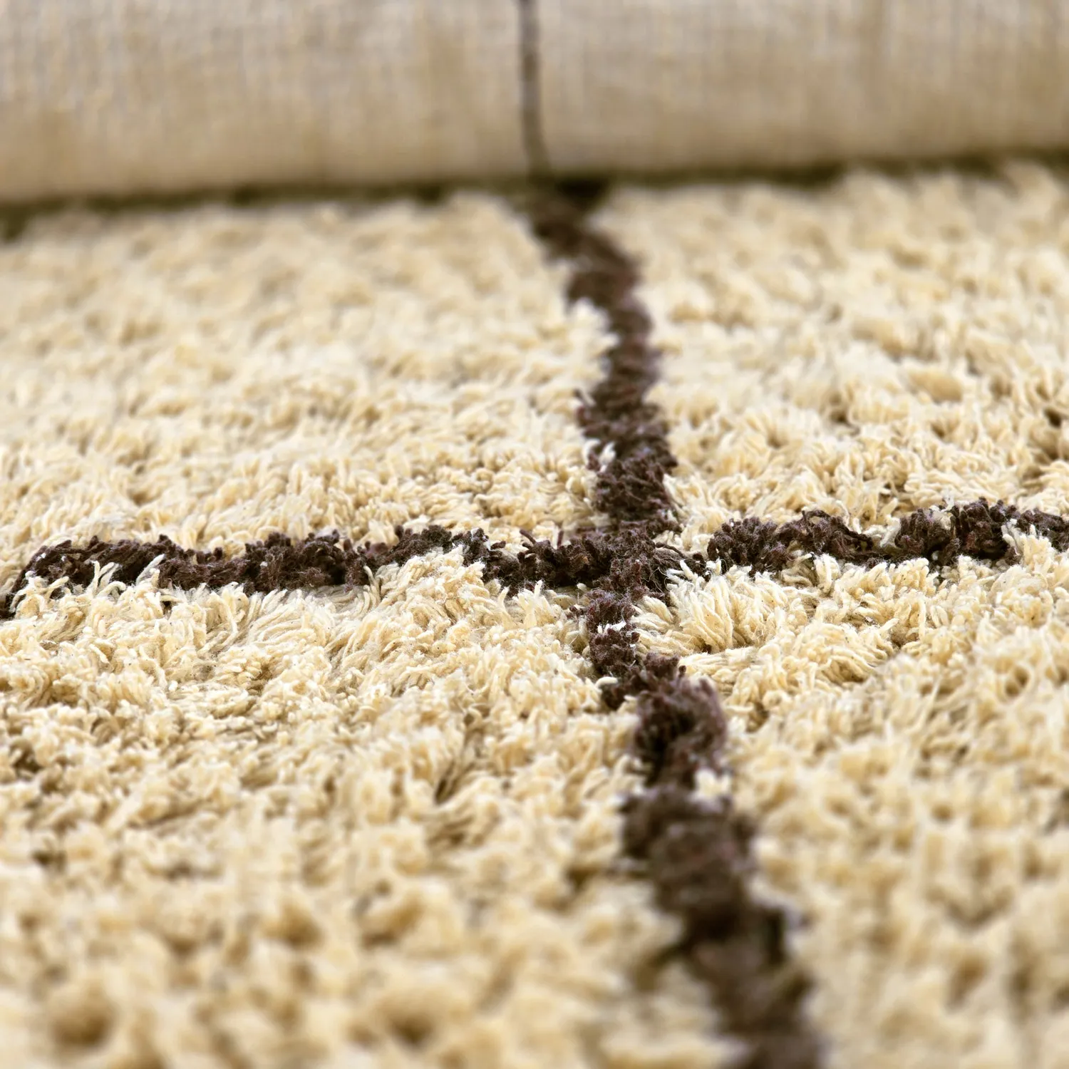 Ryamattor - Lana Natural Cotton Shaggy (beige/brun)