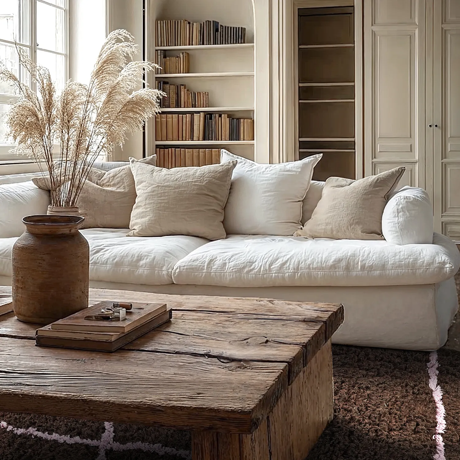 Ryamattor - Lana Natural Cotton Shaggy (brun)