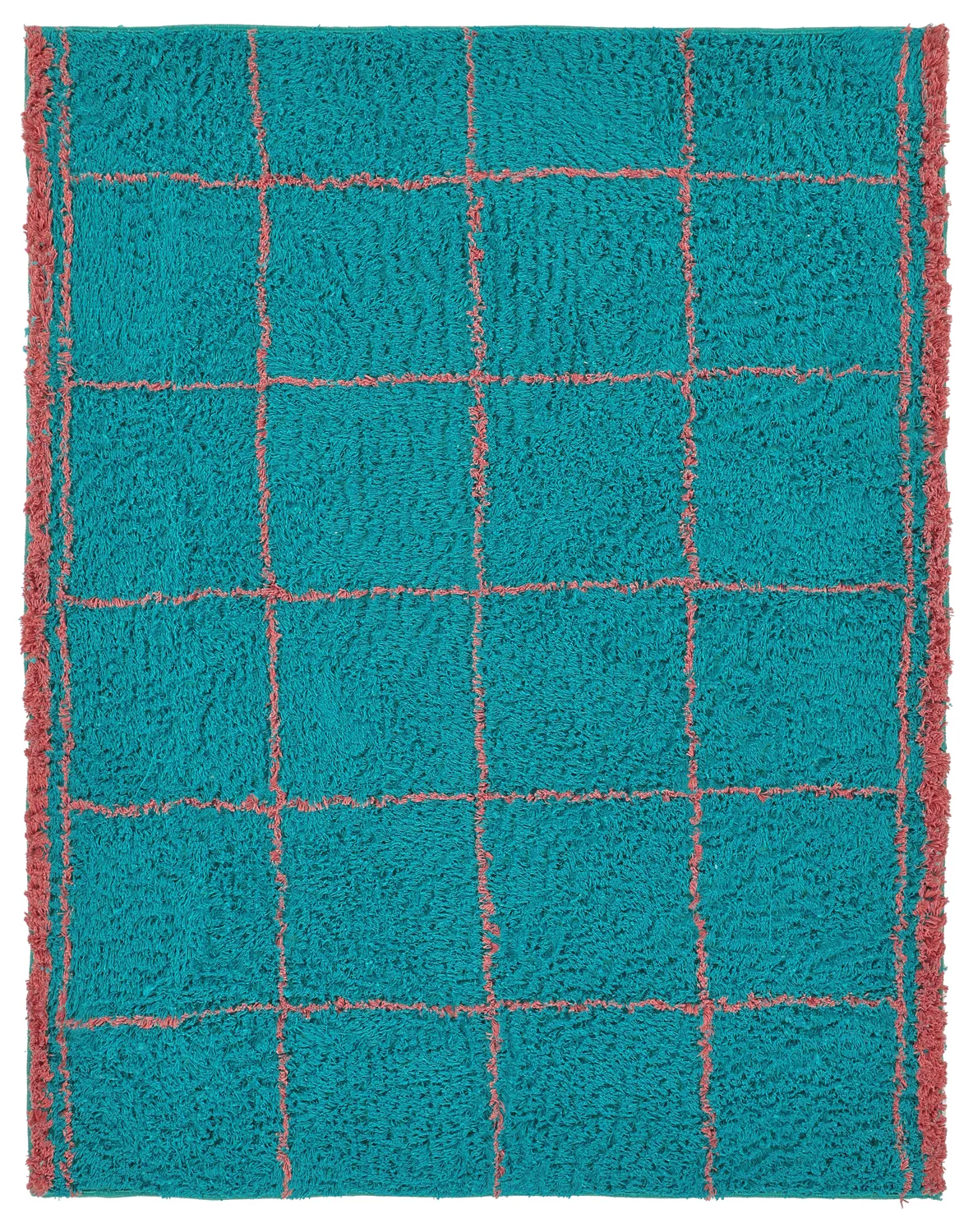 Ryamattor - Lana Natural Cotton Shaggy (turkos/rosa)
