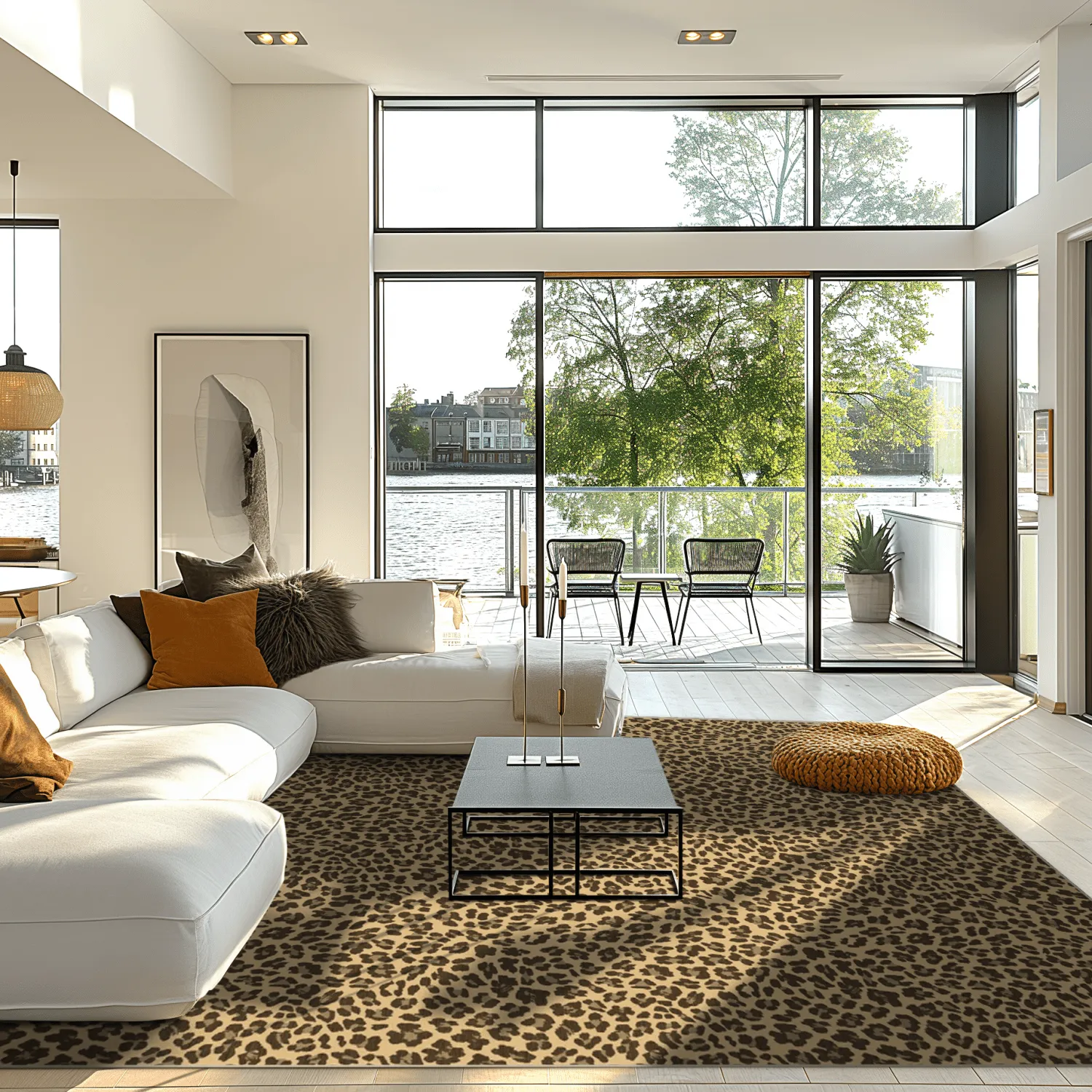 Wiltonmatta - Leopard (brun)