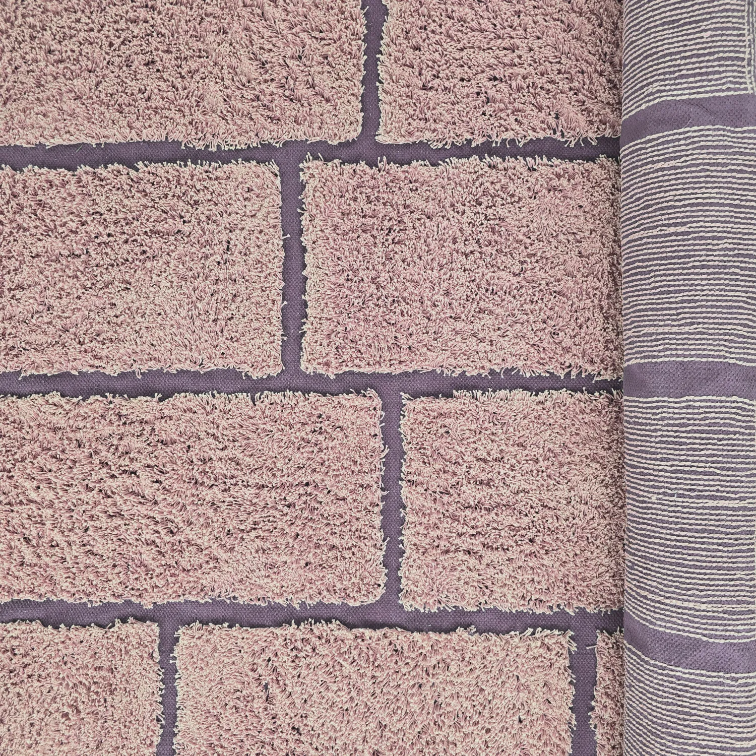 Ryamattor - Lindley Natural Cotton Shaggy (rosa/lila)