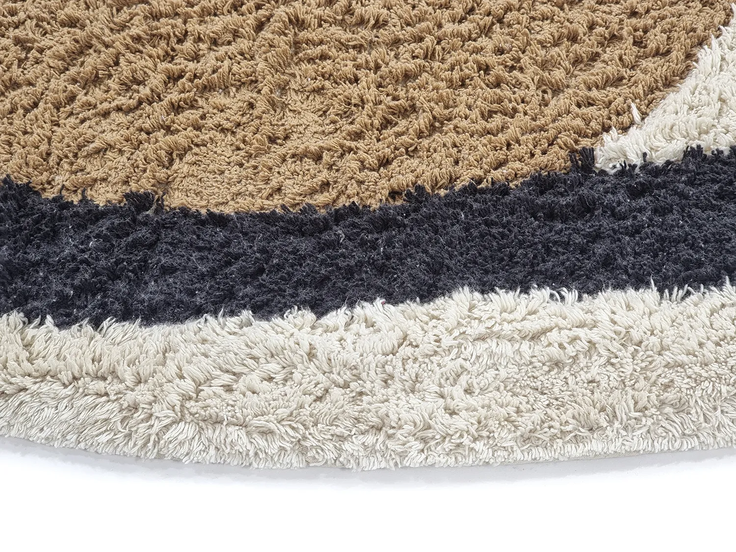 Rund matta - Mantona Natural Cotton Shaggy (multi)
