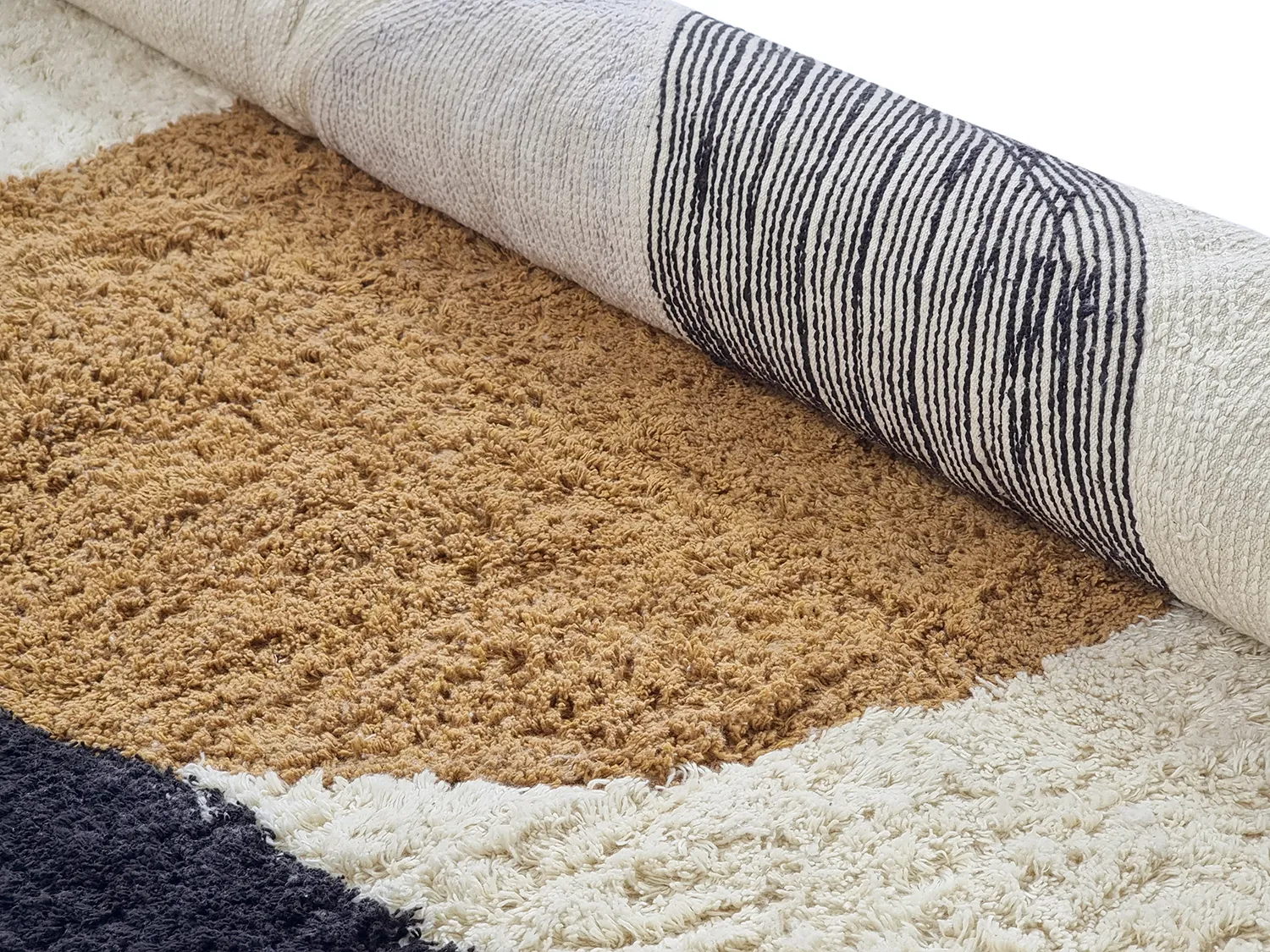 Rund matta - Mantona Natural Cotton Shaggy (multi)