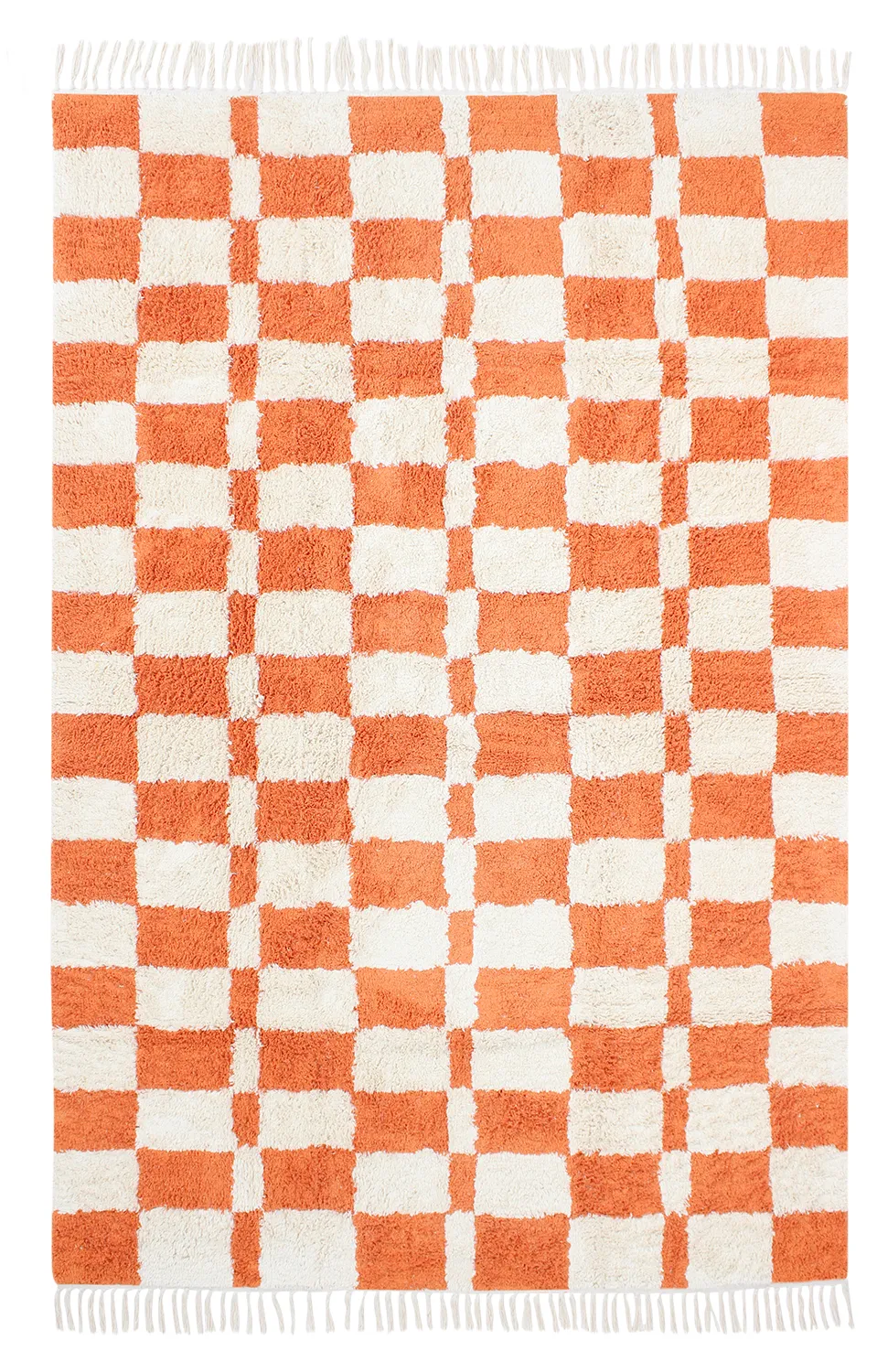 Ryamattor - Maranello Natural Cotton Shaggy (orange)