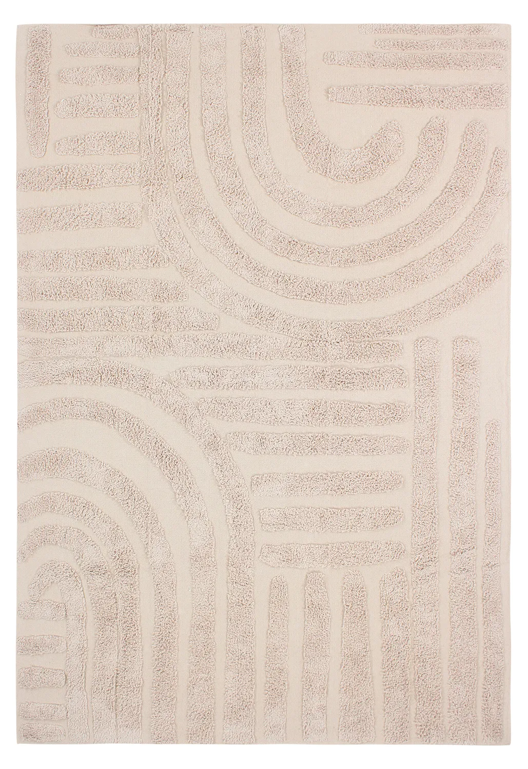 Ryamattor - Margo Natural Cotton Shaggy (beige)
