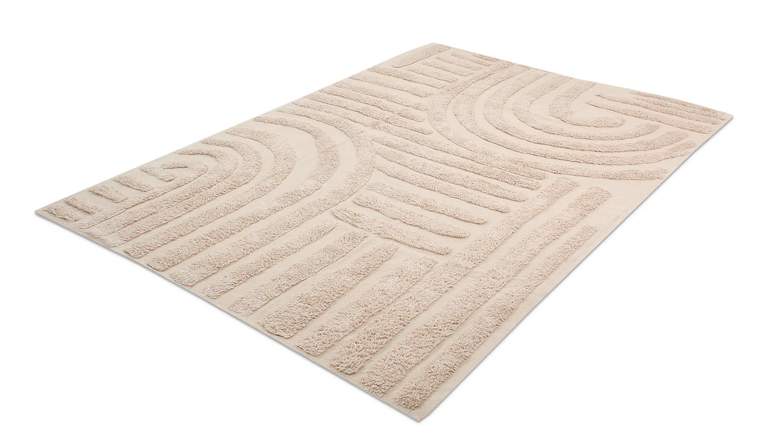 Ryamattor - Margo Natural Cotton Shaggy (beige)