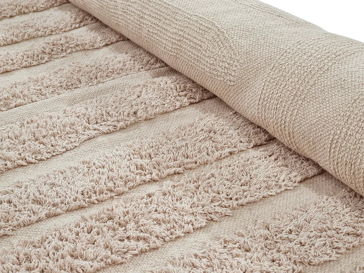 Ryamattor - Margo Natural Cotton Shaggy (beige)