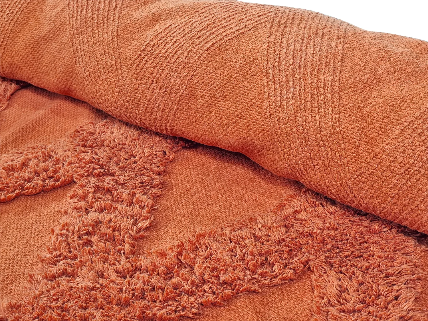 Ryamattor - Pamplona Natural Cotton Shaggy (terracotta)