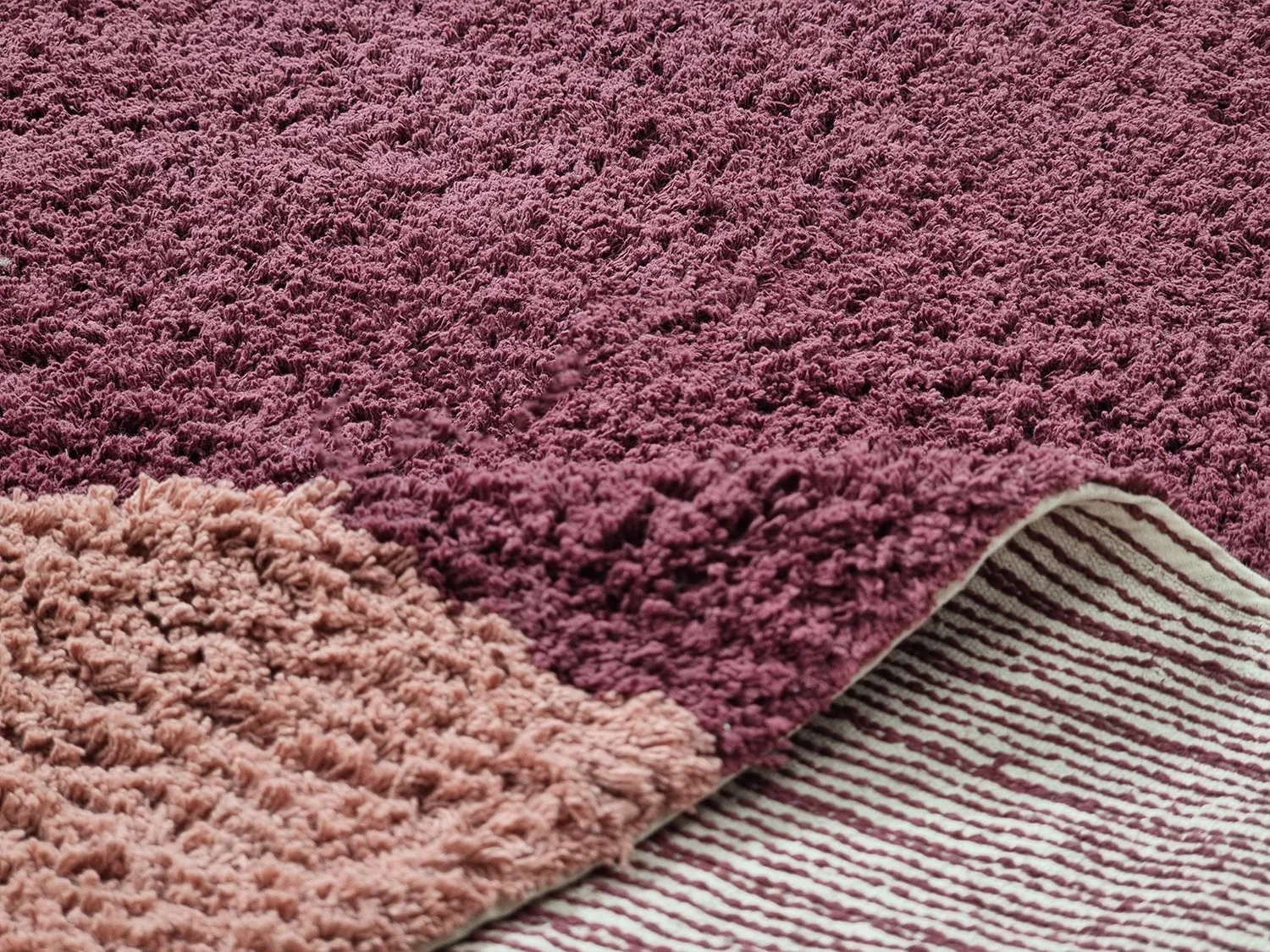 Ryamattor - Pione Natural Cotton Shaggy (rosa)
