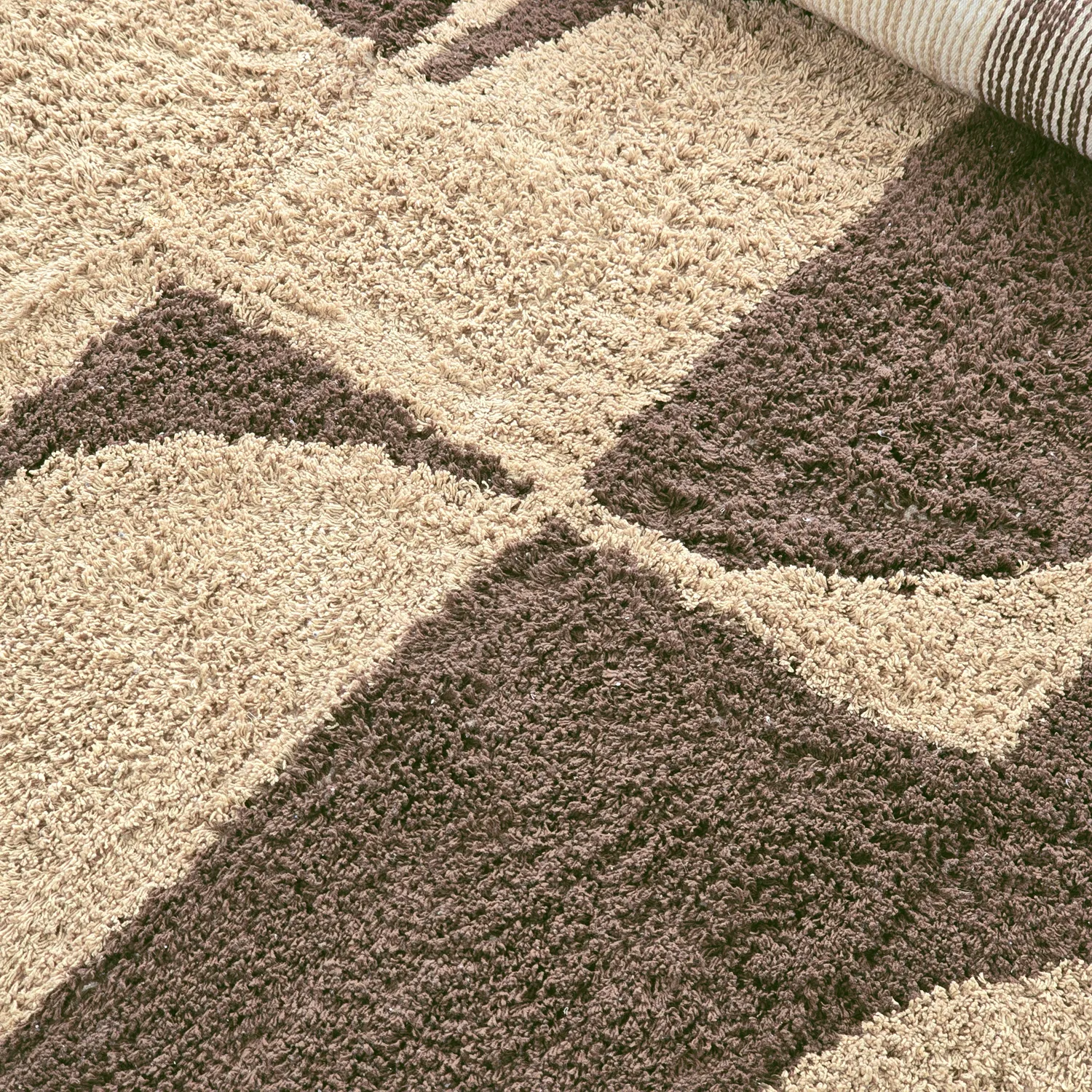 Ryamattor - Siberia Natural Cotton Shaggy (beige/brun)