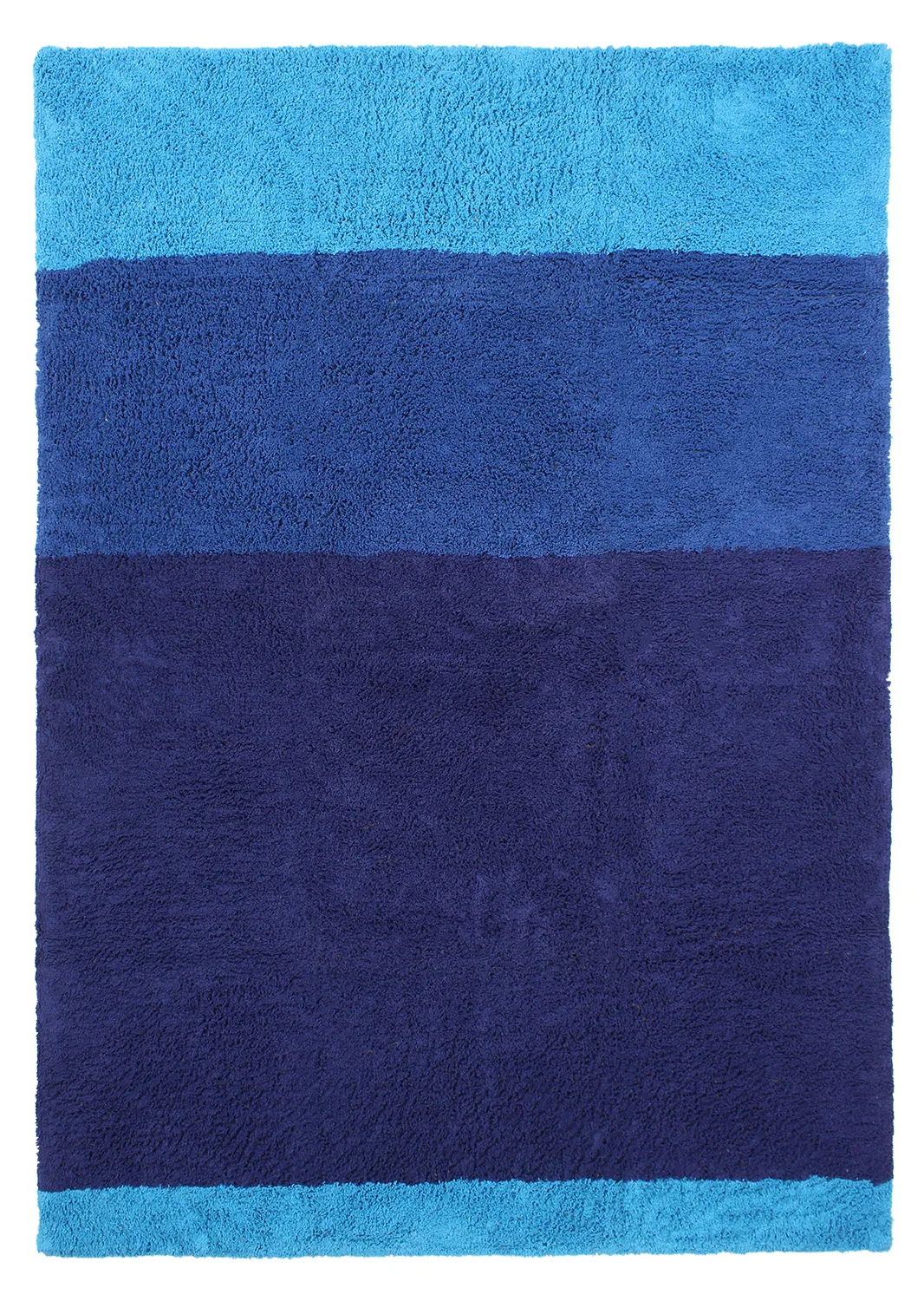 Ryamattor - Taro Natural Cotton Shaggy (blå)