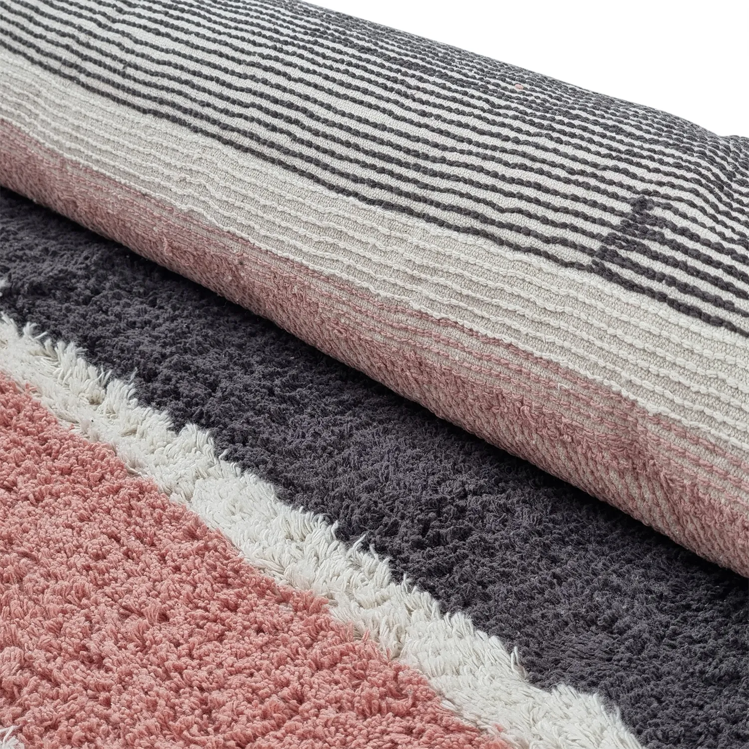 Ryamattor - Vinci Natural Cotton Shaggy (rosa)