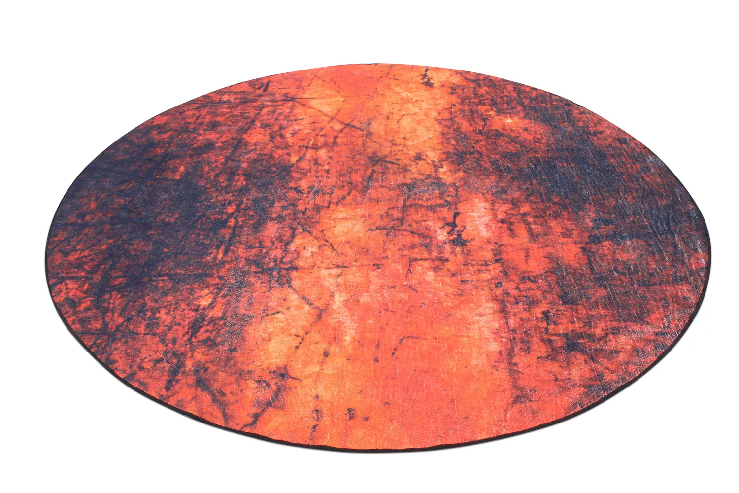 Rund matta - Wells (orange)