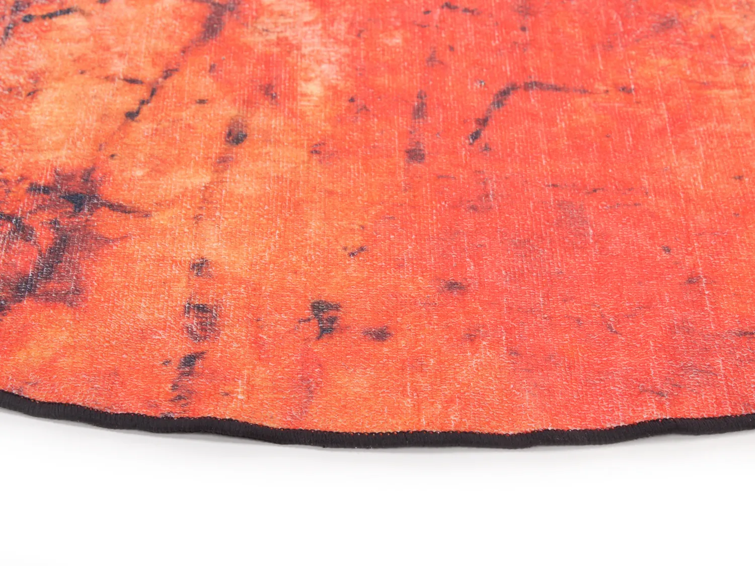 Rund matta - Wells (orange)