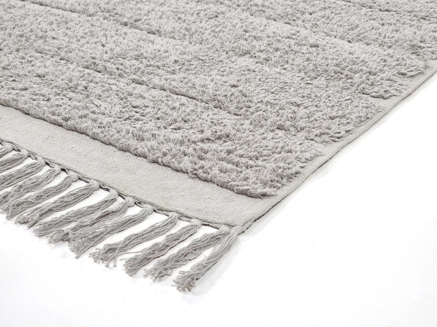 Ryamattor - Willow Natural Cotton Shaggy (greige)