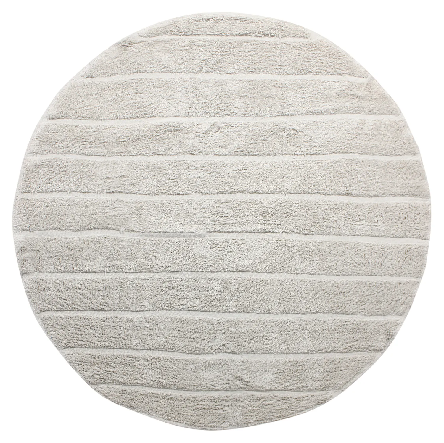 Rund matta - Willow Natural Cotton Shaggy (greige)