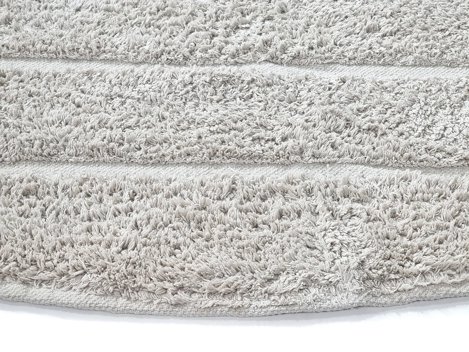 Rund matta - Willow Natural Cotton Shaggy (greige)