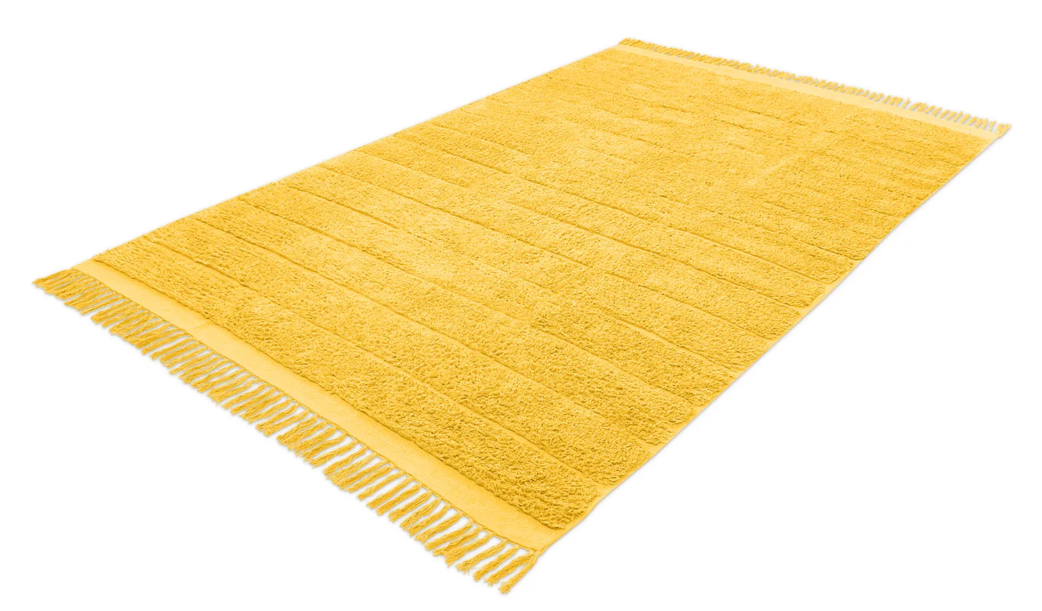 Ryamattor - Willow Natural Cotton Shaggy (gul)