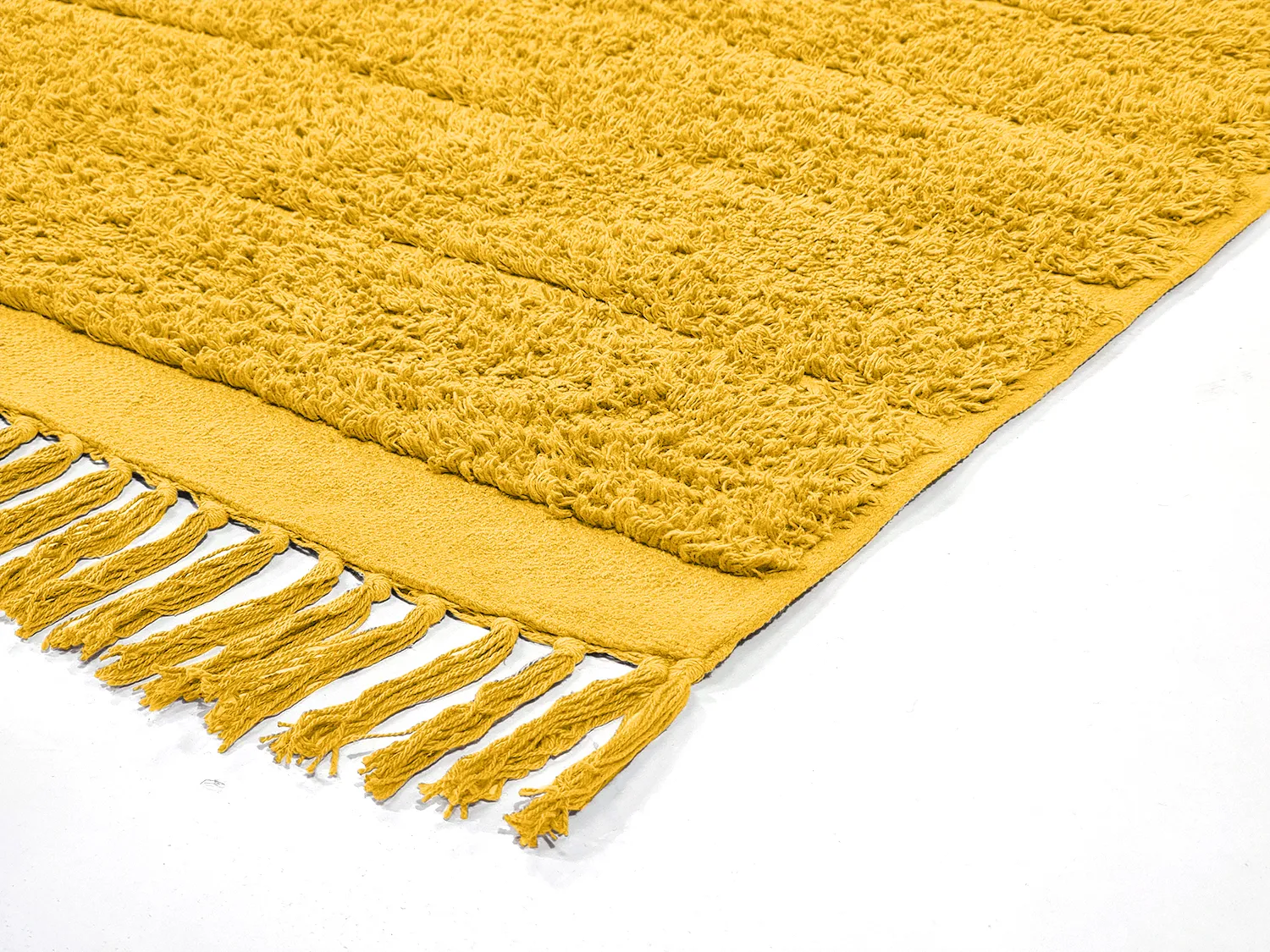 Ryamattor - Willow Natural Cotton Shaggy (gul)