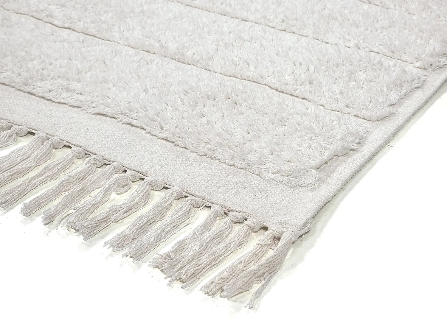 Ryamattor - Willow Natural Cotton Shaggy (offwhite)