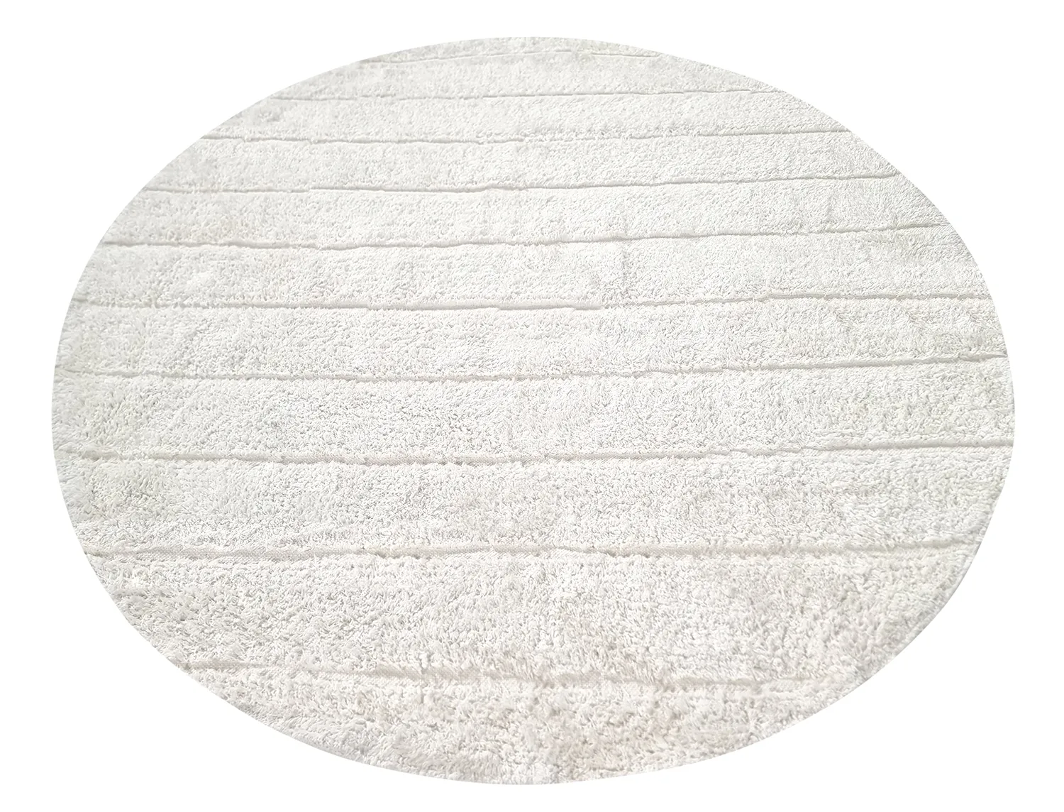 Rund matta - Willow Natural Cotton Shaggy (offwhite)