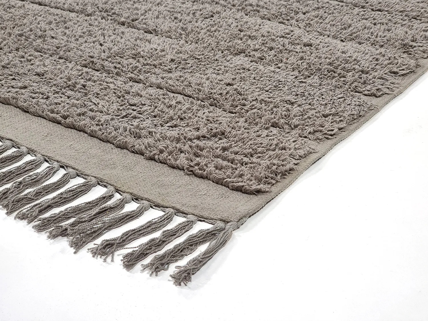 Ryamattor - Willow Natural Cotton Shaggy (taupe)