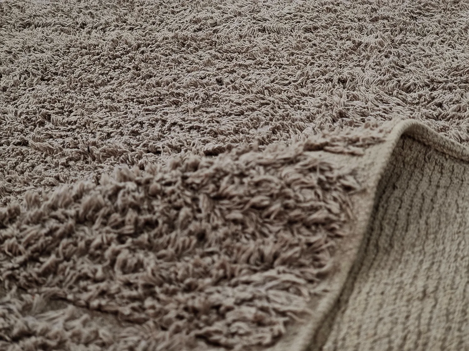 Ryamattor - Willow Natural Cotton Shaggy (taupe)
