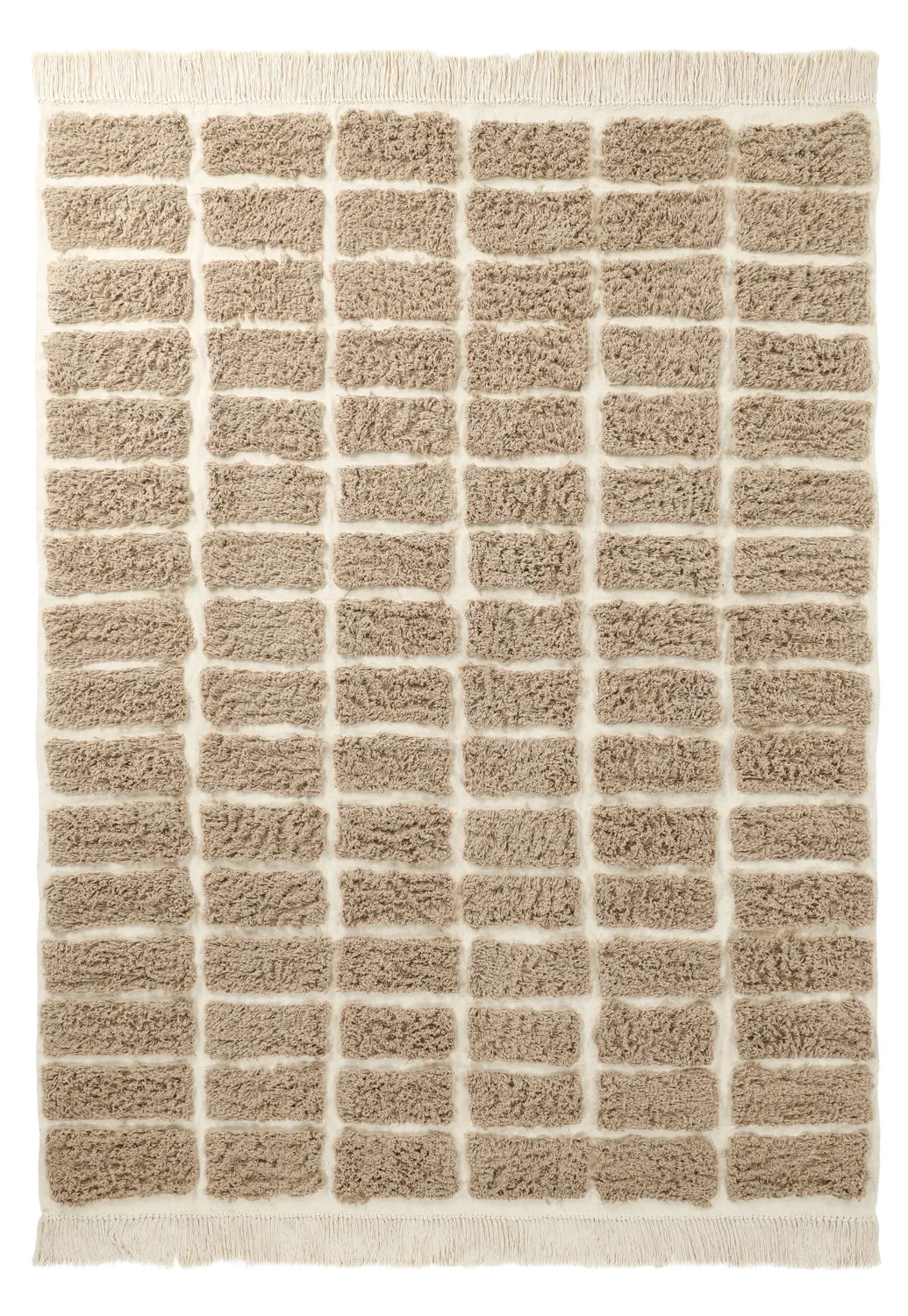 Ryamattor - Zola Natural Cotton Shaggy (beige)