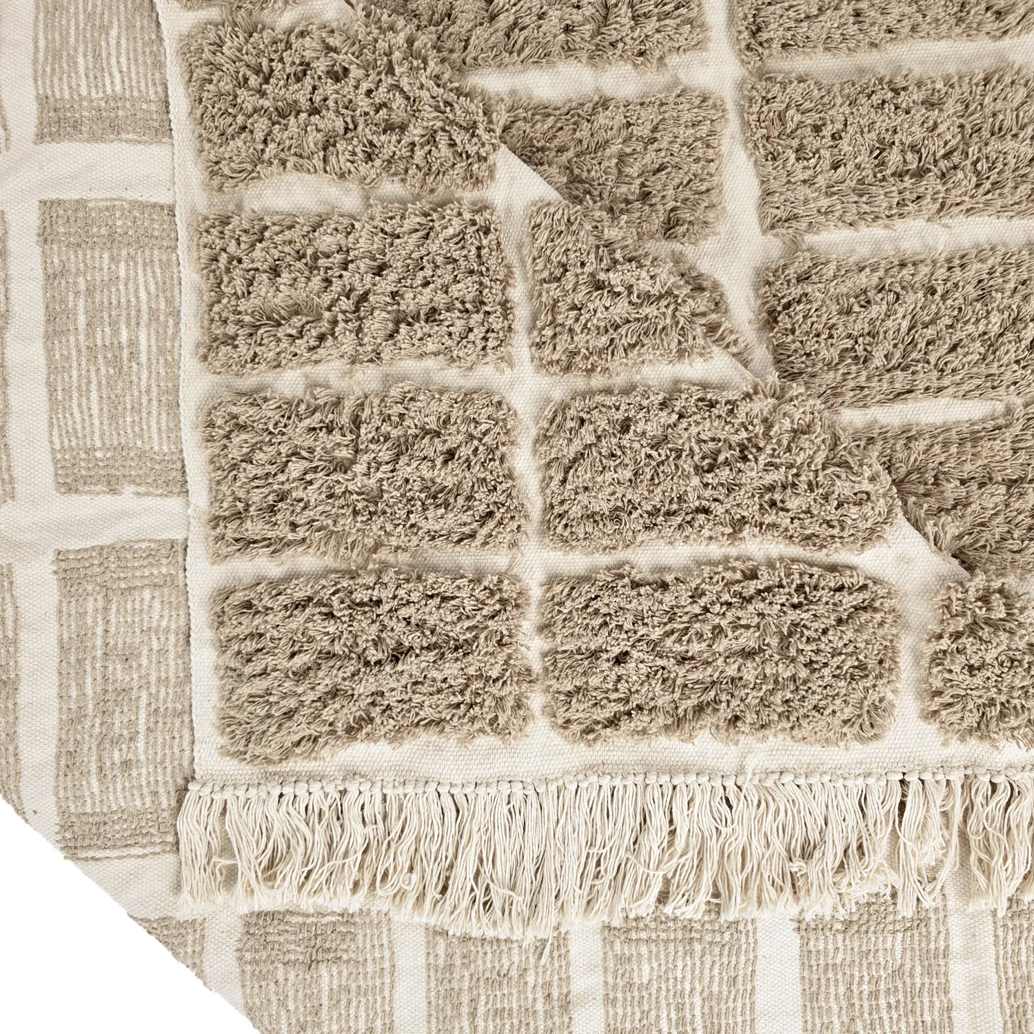 Ryamattor - Zola Natural Cotton Shaggy (beige)
