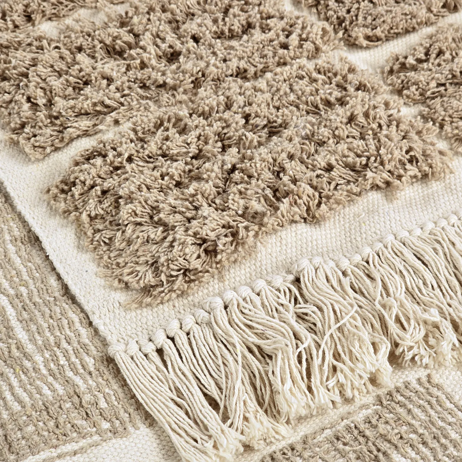 Ryamattor - Zola Natural Cotton Shaggy (beige)
