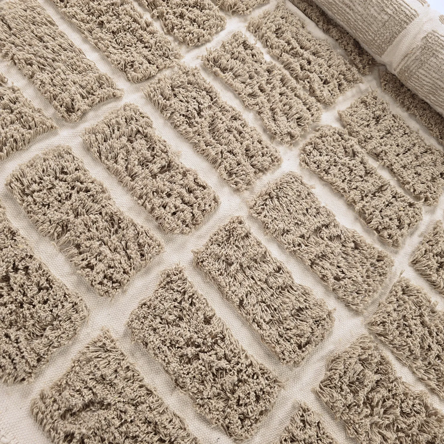 Ryamattor - Zola Natural Cotton Shaggy (beige)